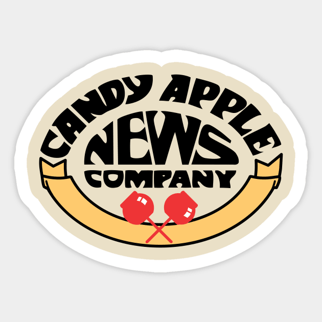 Candy Apple News Full Color Sticker by montygog